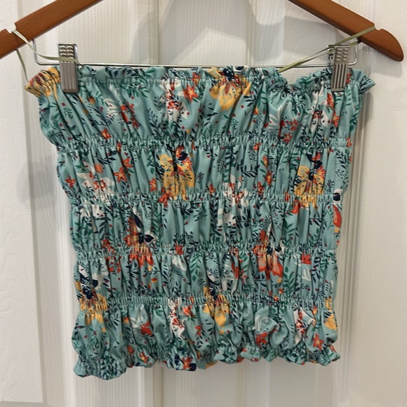 NWOT Bishop + Young Floral tube top in size small - Picture 4 of 7